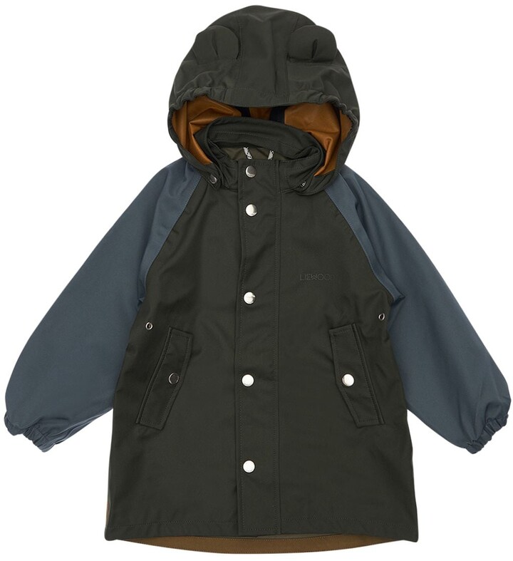 Luisaviaroma Girls Clothing Jackets Rainwear Color Block Soft Recycled Nylon Raincoat 
