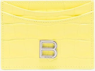 yellow leather wallet womens
