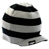 Thumbnail for your product : Born to Love Clothing Black & Gray Stripe Beanie W/ Tag