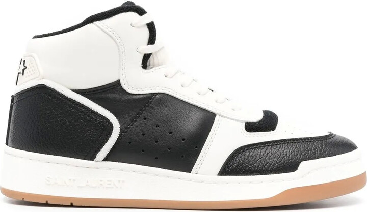 【送料&関税込】Saint Laurent Jefferson High-top Sneakers Yves Saint Laurent Saint Laurent Jefferson High-Top Sneakers