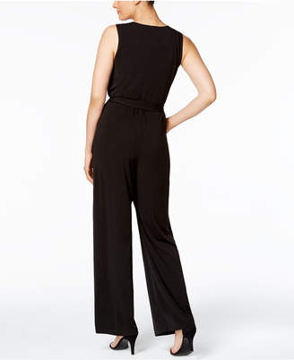 NY Collection Surplice Jumpsuit