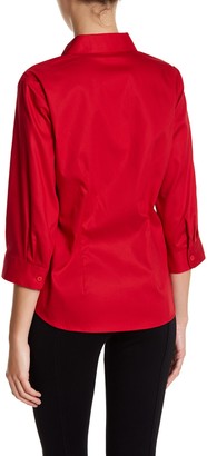 Foxcroft 3/4 Length Sleeve Perfect Shirt (Petite)
