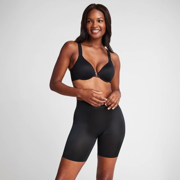 New ASSETS by SPANX Women's Remarkable Results All-in-One Body Slimmer -  Black L