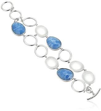 T Tahari Blue Toggle Link Bracelet