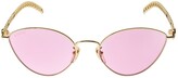 Thumbnail for your product : Gucci Cat-eye Metal Sunglasses W/ Charms
