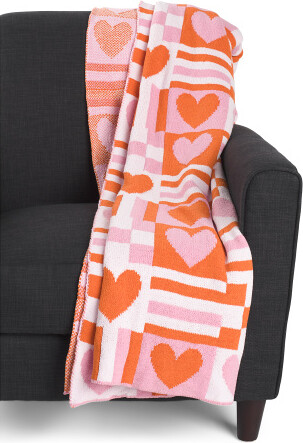 TJMAXX Sealed With A Kiss Throw, Polyester