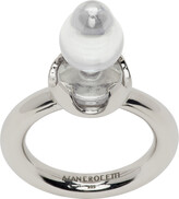 Thumbnail for your product : Alan Crocetti SSENSE Exclusive Silver Clear Deep Fantasy Plug Ring