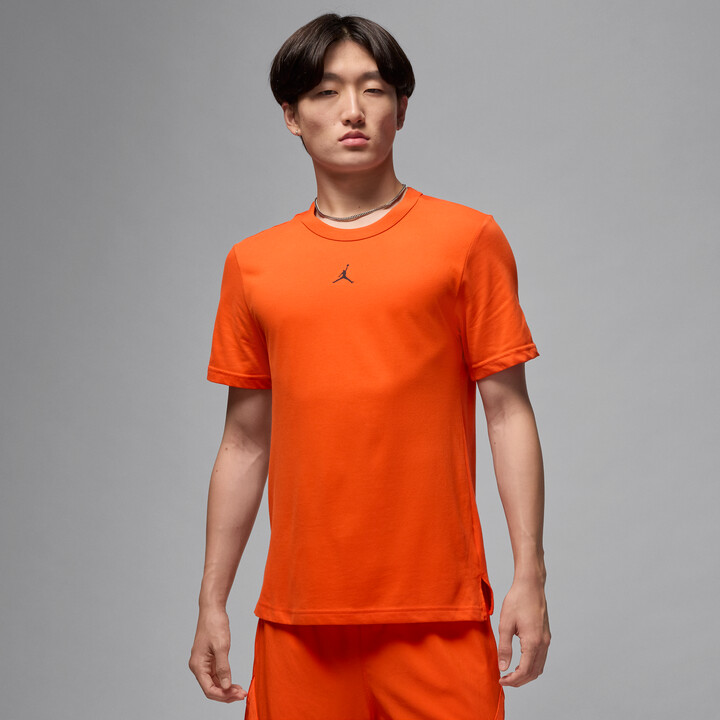Men's Jordan Sport Dri-FIT Short-Sleeve Top in Orange | FN5829-891