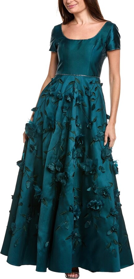Theia Selma 3D Flower Gown