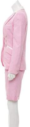 Rena Lange Striped Blazer Set w/ Tags Pink Striped Blazer Set w/ Tags