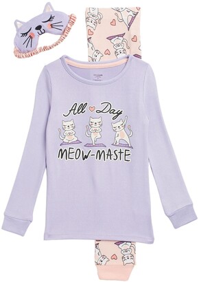 DREAM LIFE Kids' Meow Maste Pajamas & Mask Set - ShopStyle