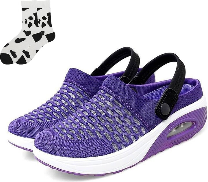 Hokuto 2023 New Women Walking Shoes Air Cushion SlipOn Shoes