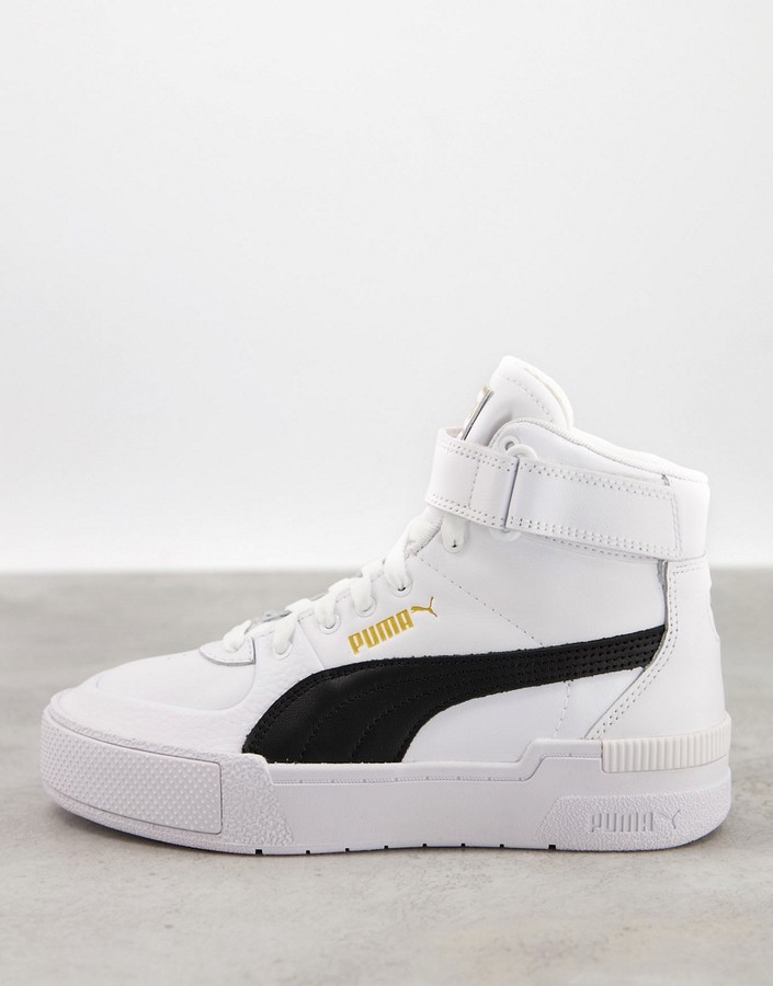 puma shoes white and gold
