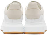 Thumbnail for your product : Alexander McQueen White and Beige Oversized Sneakers