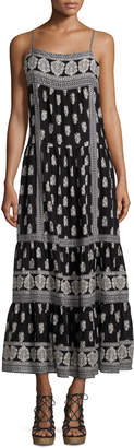 Joie Knightly Printed Cotton/Silk Maxi Dress