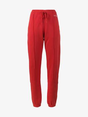 RE/DONE Red Logo Embroidered Trackpants