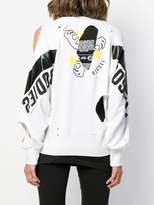 Thumbnail for your product : Diesel distressed printed sweatshirt