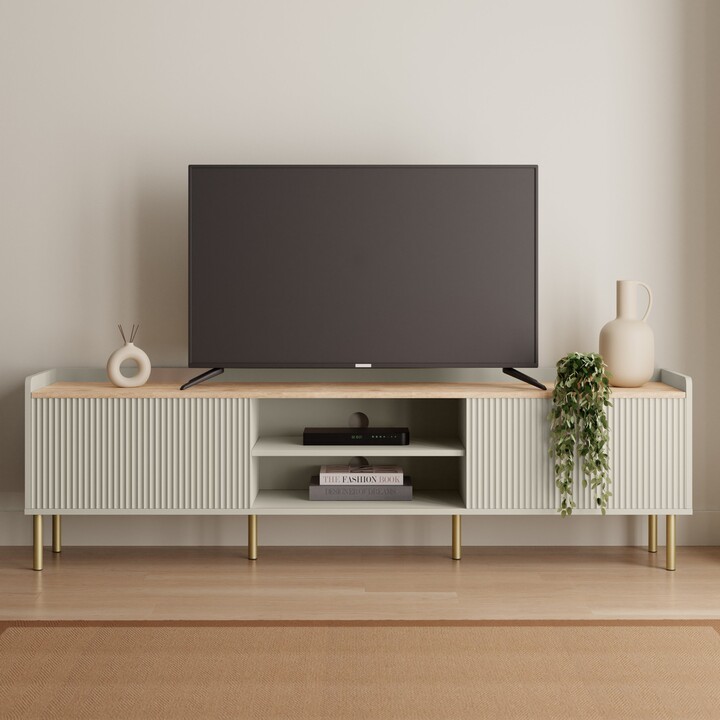 Dunelm Extra Wide TV Unit Black Grey ShopStyle