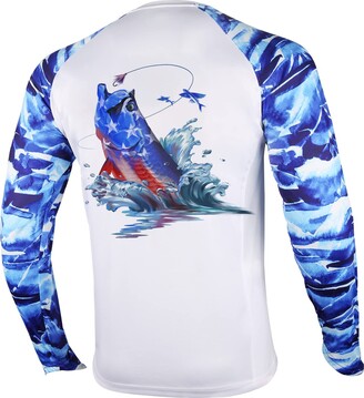 Palmyth Fishing Shirt for Men Long Sleeve Sun Protection UV UPF 50+ T-Shirts  with Pocket - - XXL - ShopStyle