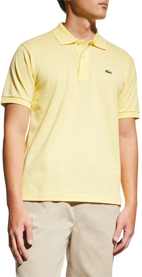 Lacoste Men's Slim Fit Organic Cotton-Stretch Piqué Polo Shirt - ShopStyle