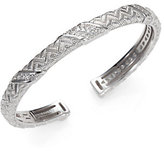 Thumbnail for your product : Judith Ripka Mercer White Sapphire & Sterling Silver Berge Cuff Bracelet