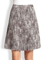 Thumbnail for your product : Saks Fifth Avenue Silk Pleated Print Skirt