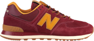 New Balance 574 Classic Running Shoes - Mercury Red / Gold Rush - ShopStyle