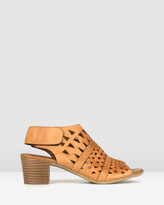 Thumbnail for your product : Airflex Women's Brown Heeled Sandals - Delicious Cut Out Leather Sandals - Size One Size, 10 at The Iconic