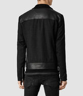 Thumbnail for your product : AllSaints Hollins Leather Biker Jacket