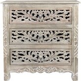 Thumbnail for your product : Bungalow Rose Mazlum 3 - Drawer Solid Wood Nightstand