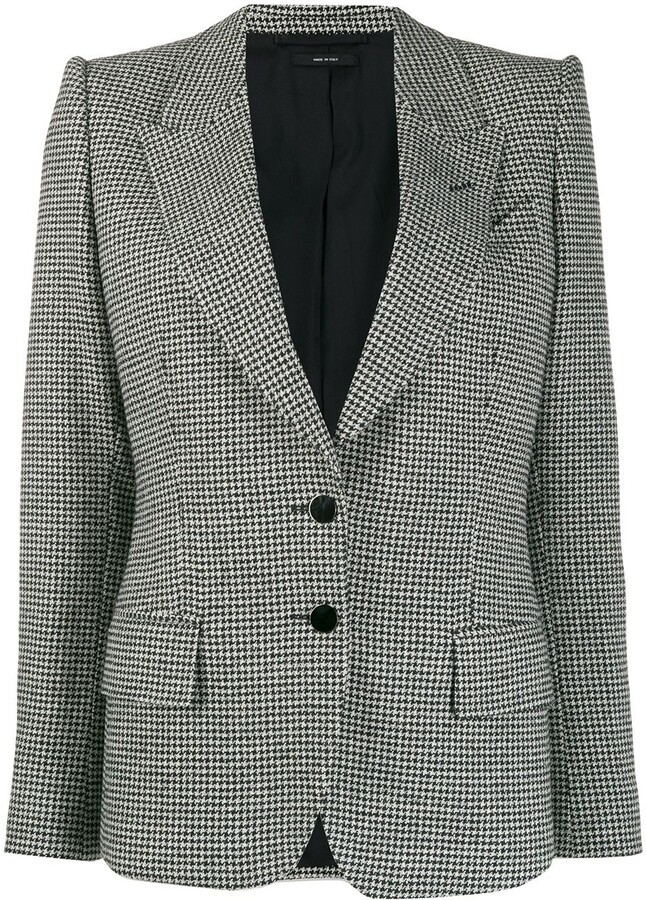 Tom Ford Houndstooth Knitted Blazer - ShopStyle