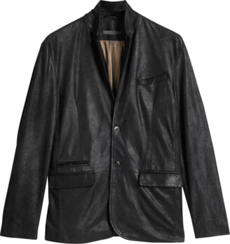 【MODERNIF】Stan two-button jacket John Varvatos Men's Stan Two-Button Leather Jacket - ShopStyle