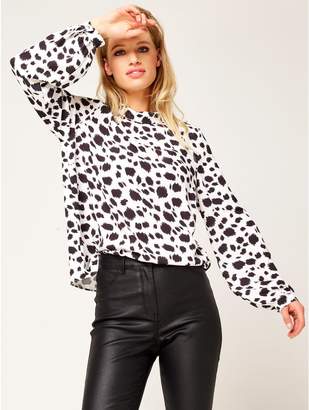 M&Co Dalmatian print blouse