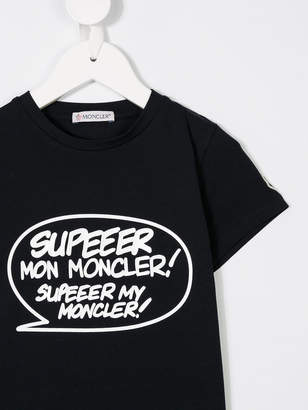 Moncler Kids speech bubble print T-shirt
