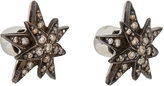 Thumbnail for your product : Ileana Makri Brown Diamond, White Gold & Silver "Centaurus" Studs