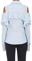 Thumbnail for your product : Off-White WOMEN'S STRIPED COTTON COLD-SHOULDER BLOUSE