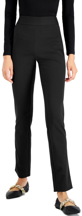 knit pull on pants with pockets