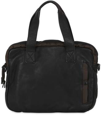 AllSaints Shoto Soft Leather & Nylon Work Bag