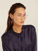Thumbnail for your product : Christian Dior Eyewear - Diorstellaire05 Rounded Metal Glasses - Womens - Rose Gold