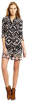 Thumbnail for your product : Collective Concepts Tribal-Print Shirtdress
