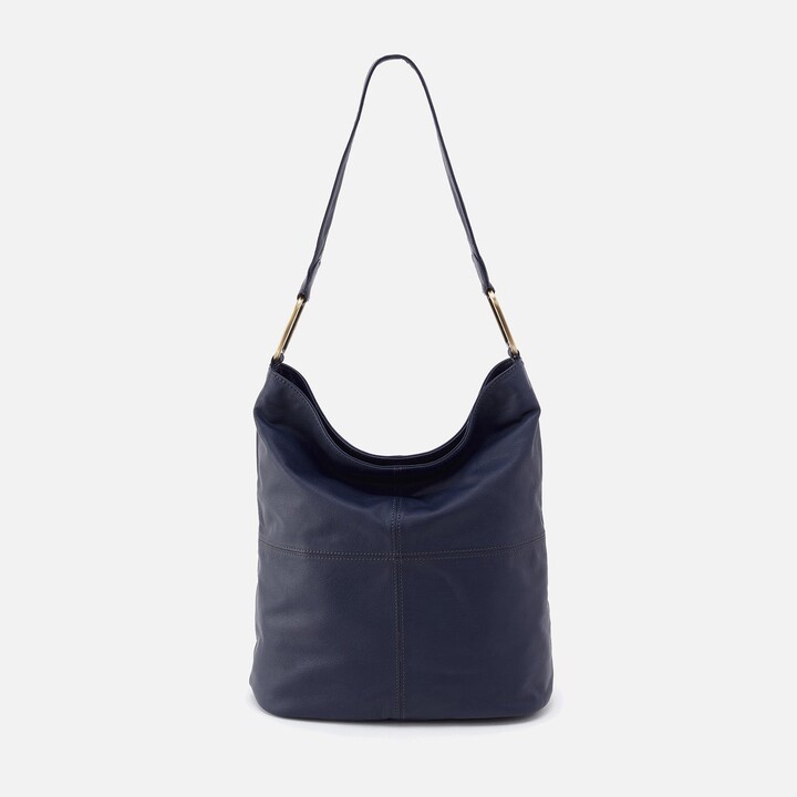 Hobo Gaby Large Crossbody in Soft Leather - Navy - ShopStyle