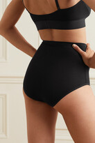 Thumbnail for your product : Base Range + Net Sustain Set Of Two Stretch-bamboo Briefs - Black