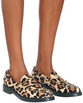 Thumbnail for your product : Tod's Leopard-print calf hair loafers