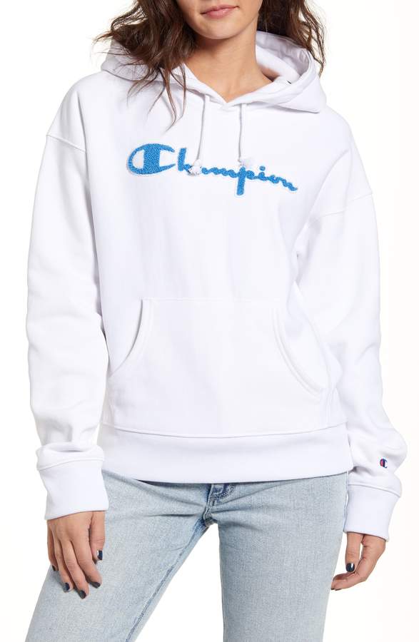 champion chenille logo hoodie