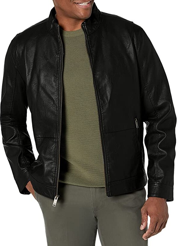 Dockers The Dylan Faux Leather Racer Jacket ShopStyle