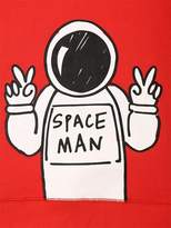 Thumbnail for your product : Stella McCartney Kids SPACE MAN PRINT COTTON SWEATSHIRT