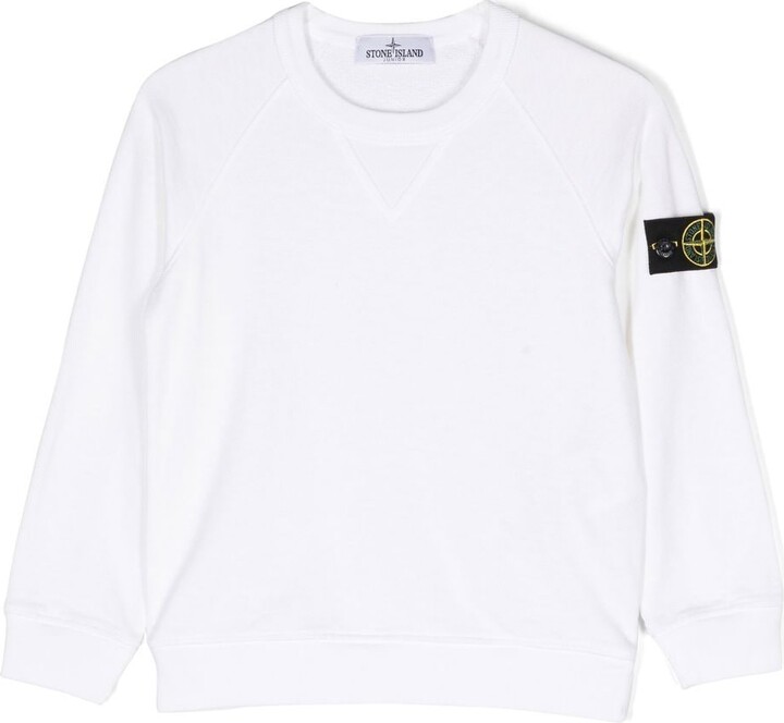 Ga lekker liggen Wantrouwen Nieuwe betekenis Stone Island Boys' White Sweatshirts | ShopStyle