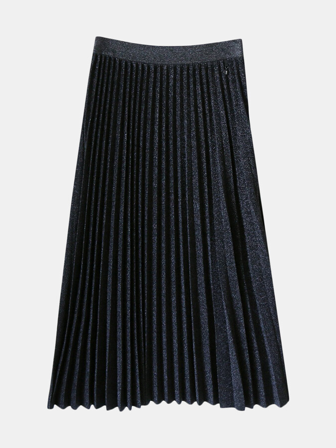 The Daluv DLV Metallic Pleated Skirt - ShopStyle