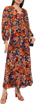 Thumbnail for your product : Antik Batik Camille ruched floral-print crepe de chine maxi dress