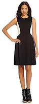 Thumbnail for your product : Vince Camuto Colorblocked Ponte Fit-and-Flare Dress